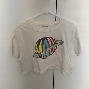 American Eagle x Maui and Sons cropped tee